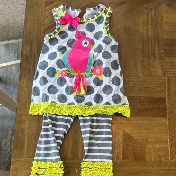 Rare Editions Gray and Yellow Kids Matching Set - Picture 1 of 7